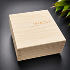 STEINWUCHT ALPIN BOX aus Naturholz (optional)