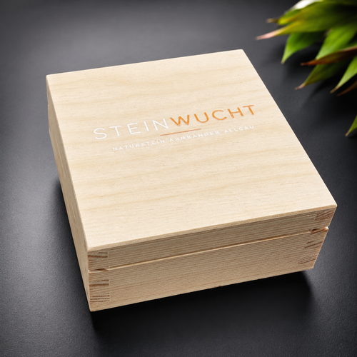 STEINWUCHT ALPIN BOX aus Naturholz (optional)