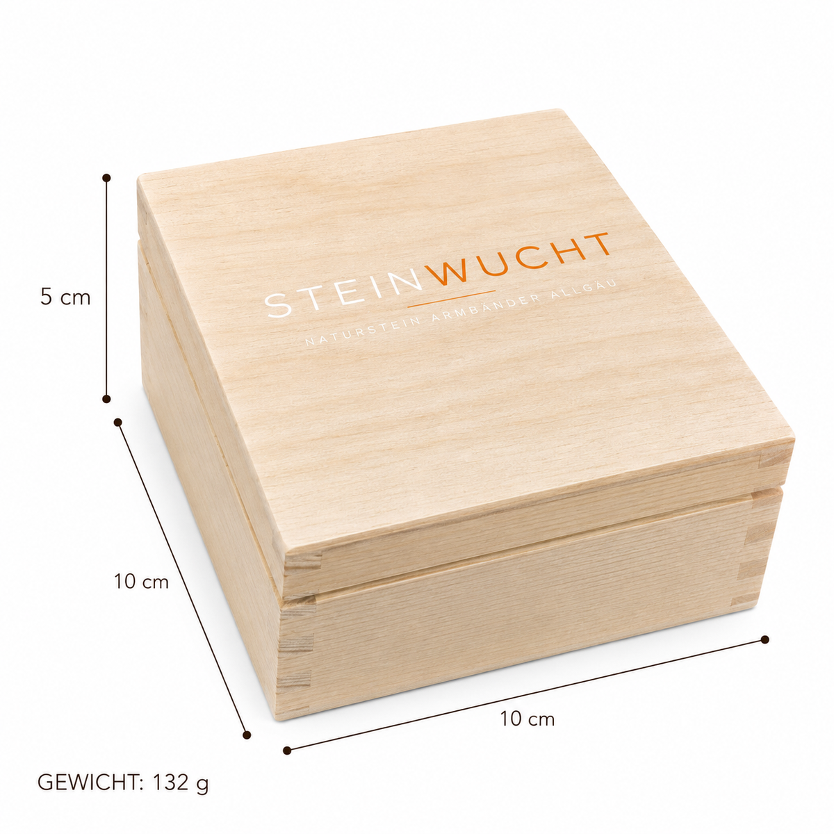STEINWUCHT ALPIN BOX aus Naturholz (optional)